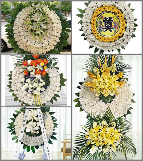 广东江门市开平市沙塘镇台洞村花圈速递